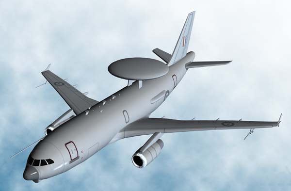 A310-300 AEW&C Front View