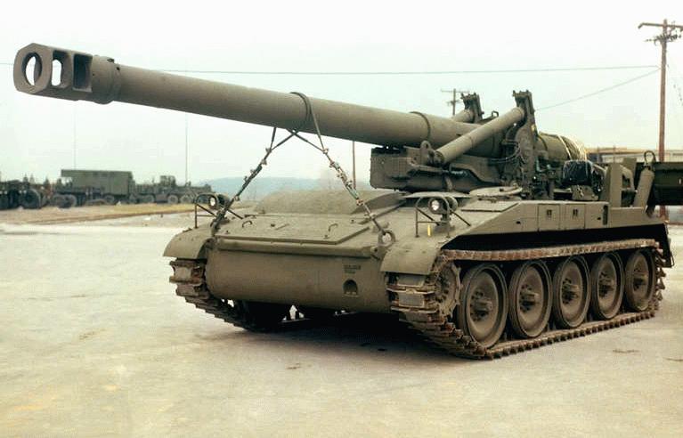 GHQ M110A2 Self-Propelled 8-Inch Howitzer Military Model - Unpainted Miniature For Wargaming